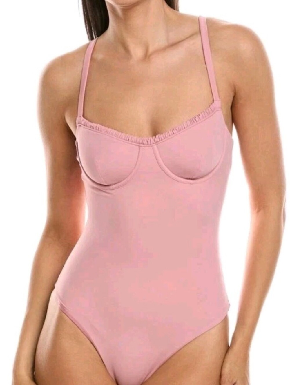 Onia Size XL Marilyn Pink Underwire One-Piece Swimsuit Msrp $215